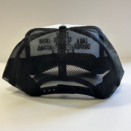 I AM A TRUCKER I FEAR NOTHING EXCEPT GOD AND MY WIFE Curve Brim Black Mesh Trucker SnapBack Cap Hat Custom Embroidered
