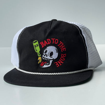 Bad To the Bone Custom Embroidered Strapback Cap Hat