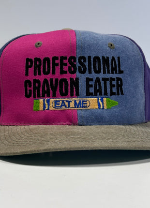 Professional Crayon Eater Eat Me Funny Vintage Pinwheel SnapBack Cap Hat Custom Embroidered