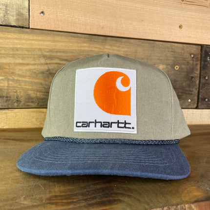 Custom Carhartt patch Vintage Rope Golf Snapback Cap Hat