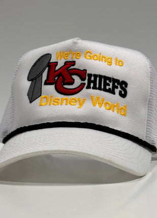 KC Rope White Mesh Trucker SnapBack Cap Hat Custom Embroidered
