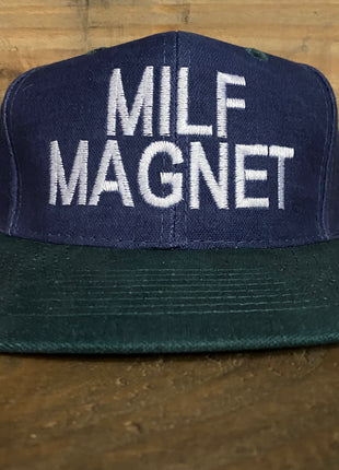MILF Magnet Vintage Strapback Hat Cap Custom Embroidery
