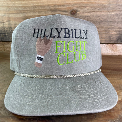 Hillbilly Fight Club Rope Golf Snapback Cap Hat Custom Embroidered