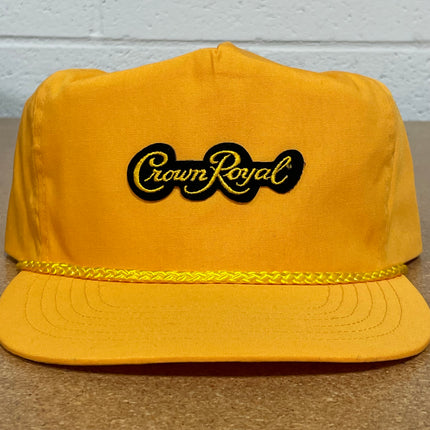 Custom Crown Royal Vintage Yellow ZipBack Cap Hat
