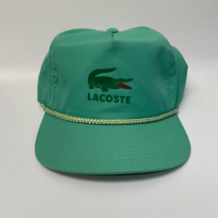 Vintage Izod Lacoste Alligator Rope Golf Snapback Hat Cap