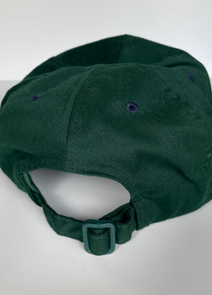 YOUR GRANDMA LOVES ME Vintage Green Crown Navy Brim Strapback Cap Hat Funny Custom Embroidered