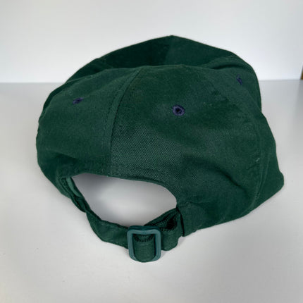 YOUR GRANDMA LOVES ME Vintage Green Crown Navy Brim Strapback Cap Hat Funny Custom Embroidered