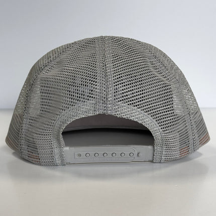 Head Will Solve Any Problem Vintage Gray Mesh Trucker SnapBack Hat Cap Custom Embroidery