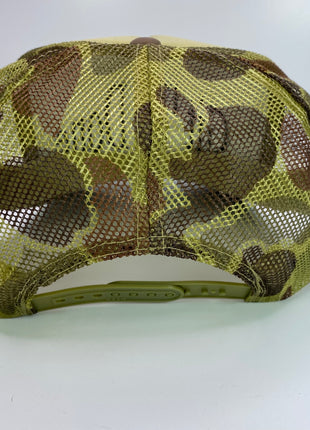 Git Er Done Vintage Custom Embroidered Camouflage Mesh Trucker Snapback Hat Cap