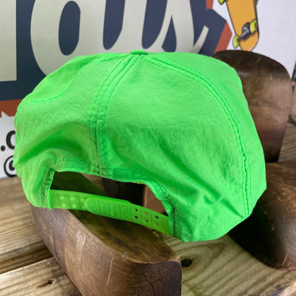 Custom Vintage Neon Green Rope Snapback Cap Hat