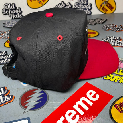 I SELL PROPANE AND PROPANE ACCESSORIES Vintage Black Crown Red Brim Strapback Cap Hat Funny For Him Custom Embroidered