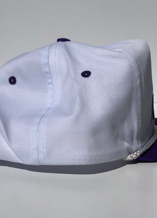 I took the wock to Poland custom embroidered purple/white rope snapback cap hat