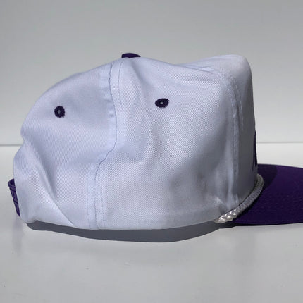 I took the wock to Poland custom embroidered purple/white rope snapback cap hat