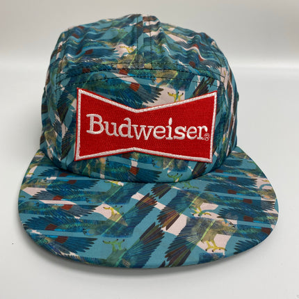Custom Budweiser bow tie vintage 5 panel snap back hat cap (ready to ship)