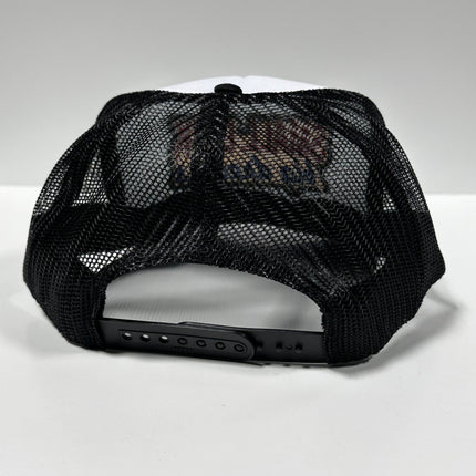 Small Dick big dreams on a vintage black mesh Trucker SnapBack Hat Cap Funny Custom Embroidery