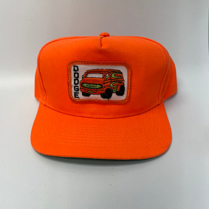 Custom Dodge Trucks Vintage Bright Orange SnapBack Hat Cap Ready to ship