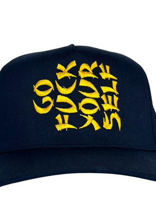 Go Fuck Your Self Black SnapBack Custom Embroidered