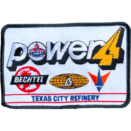Vintage Power 4 Texas Refinery Sew on Patch