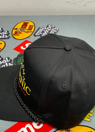 Rowdy Roger Official Trust Me I’m A Mechanic Old School Garage Black Rope Snapback Hat Cap