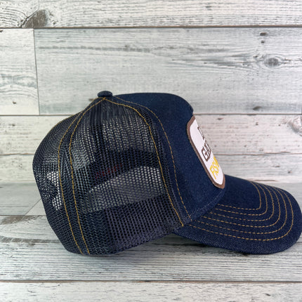 Custom Levi Garrett Fishing Denim mesh SnapBack Hat Cap
