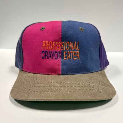 Professional Crayon Eater Vintage Pinwheel SnapBack Cap Hat Custom Embroidered
