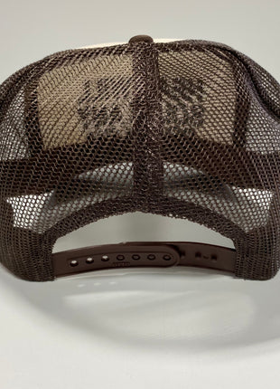 Head Will Solve Any Problem Vintage Brown Mesh SnapBack Hat Cap Custom Embroidery