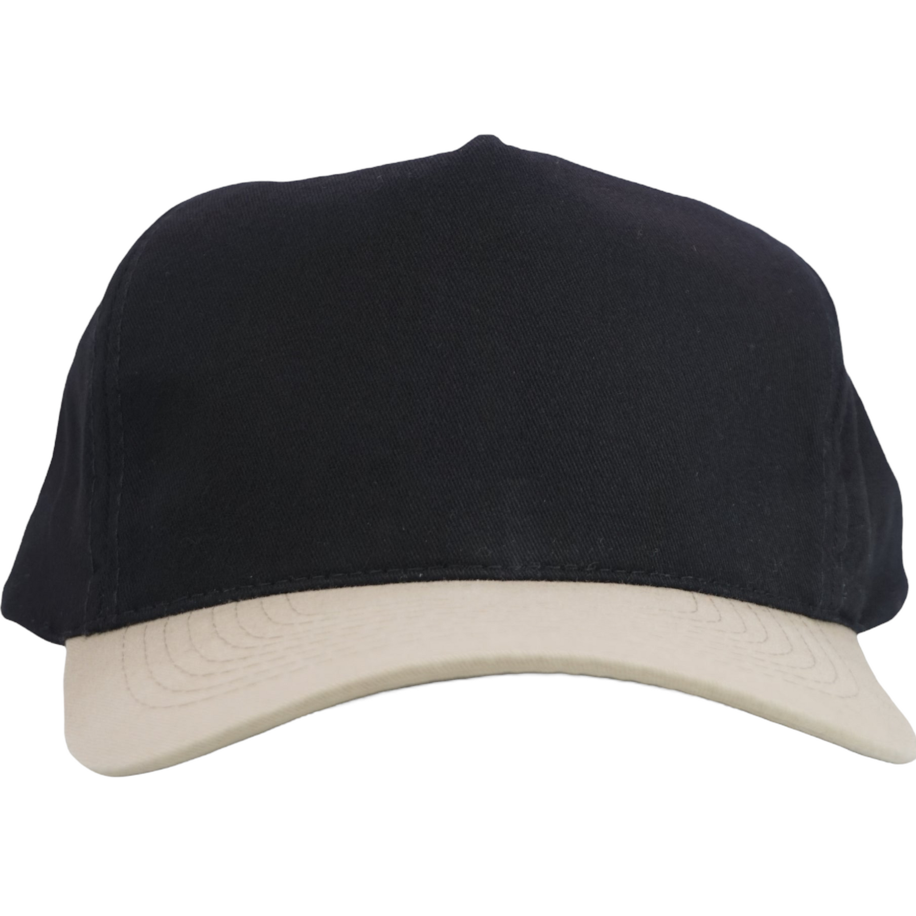 Plain black strapback 2024 hat