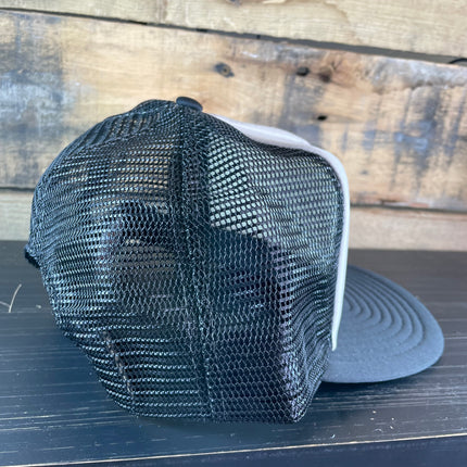 Custom Carhartt Vintage Gray & Black Mesh Trucker Snapback Cap Hat