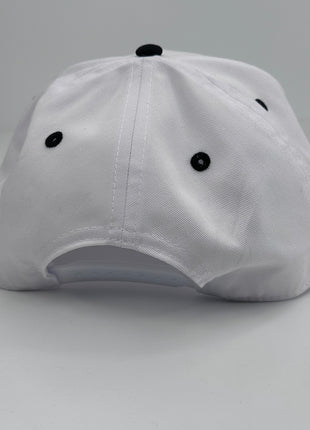 What’s Up Bubba White Crown Black brim SnapBack Hat Cap custom embroidery