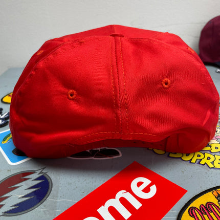 LEMME GET A PACK OF REDS AND $10 ON PUMP 6 Vintage Orange Tone Red Rope Snapback Cap Hat Funny Custom Embroidered