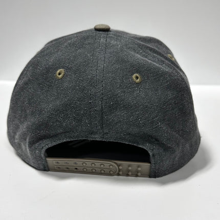 KICK ROCKS SMOKE CRACK Gray Stonewashed SnapBack Cap Hat Custom Embroidered