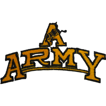 Vintage Army Black Knights Mascot Team Logo 4.25" x 2.5" Patch