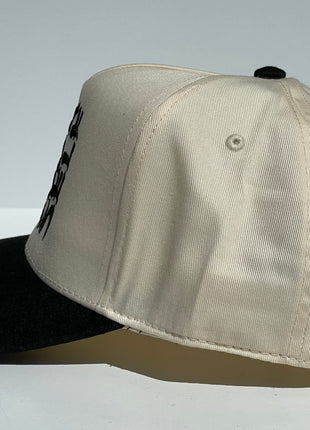 Go Fuck Your Self Custom Embroidered SnapBack Cream/Black