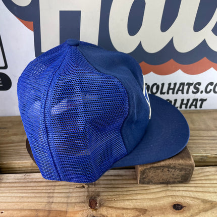 Vintage Trucker Blue Mesh Snapback Cap Hat Legend Made in USA