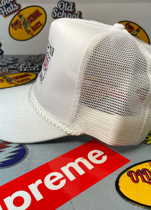I DONT NEED YOUR ATTITUDE Vintage Custom Embroidered White Mesh Trucker Snapback Cap Hat