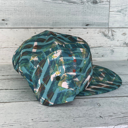 Old School Bass Shop All Over Print Mid Crown Snapback Cap Hat Fits up to 7 3/4