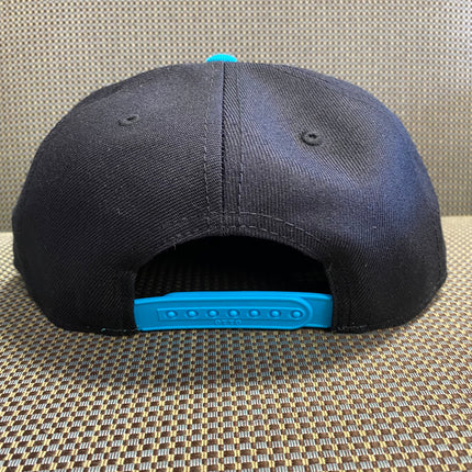 Custom New York Knicks NBA patch black crown blue brim Snapback Hat Cap