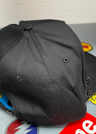 KICKIN' IT OLD SCHOOL 1996  Vintage Custom Embroidered Black Golf Snapback Cap Hat