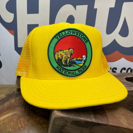 Custom Yellowstone National Park Mesh Snapback Trucker Hat Cap made in USA
