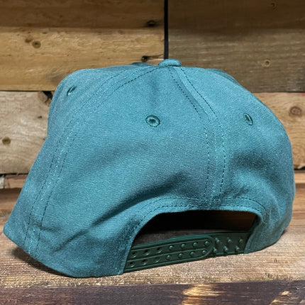 Custom Mallard Duck Curve Brim Rope Stonewash Green Snapback Cap Hat