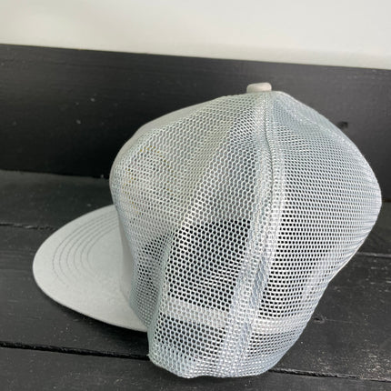 Vintage Skoal Gray Mesh Trucker Snapback Cap Hat Made in USA K-Products