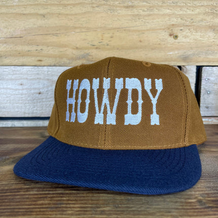 Custom Howdy Western Vintage Custom Embroidered SnapBack Cap