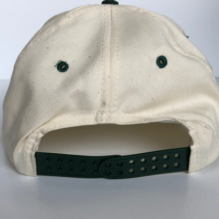 I Dropped Acid at Disneyland Vintage Green Suede Brim SnapBack Hat Cap Custom Embroidery