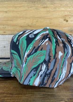 Custom Embroidered BITE ME Fishing Vintage Camo Snapback Cap Hat