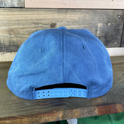 The Happy Fisherman Sky Blue Golf Rope Snapback Cap Hat Custom Embroidered