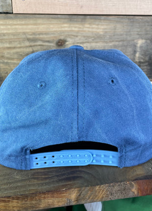 The Happy Fisherman Sky Blue Golf Rope Snapback Cap Hat Custom Embroidered
