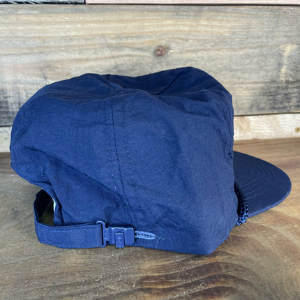 Custom Embroidered Gods Last Name Is Not Damn it Vintage Custom Embroidered Navy Rope Zip Back Cap Hat