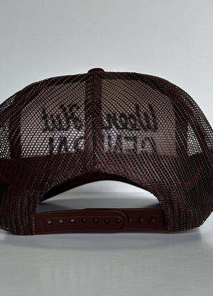 Weenie Hut General Brown Mesh Trucker SnapBack Hat Cap Funny Potent Frog Collab Custom Embroidery