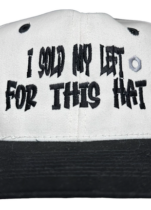 I SOLD MY LEFT NUT FOR THIS HAT Vintage Strapback Cap Hat Funny Custom Embroidery