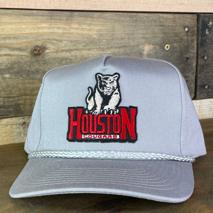 Custom Houston Cougars Vintage Rope Golf Snapback Cap Hat